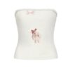 Chic Slim-Fit Strapless Tank Top