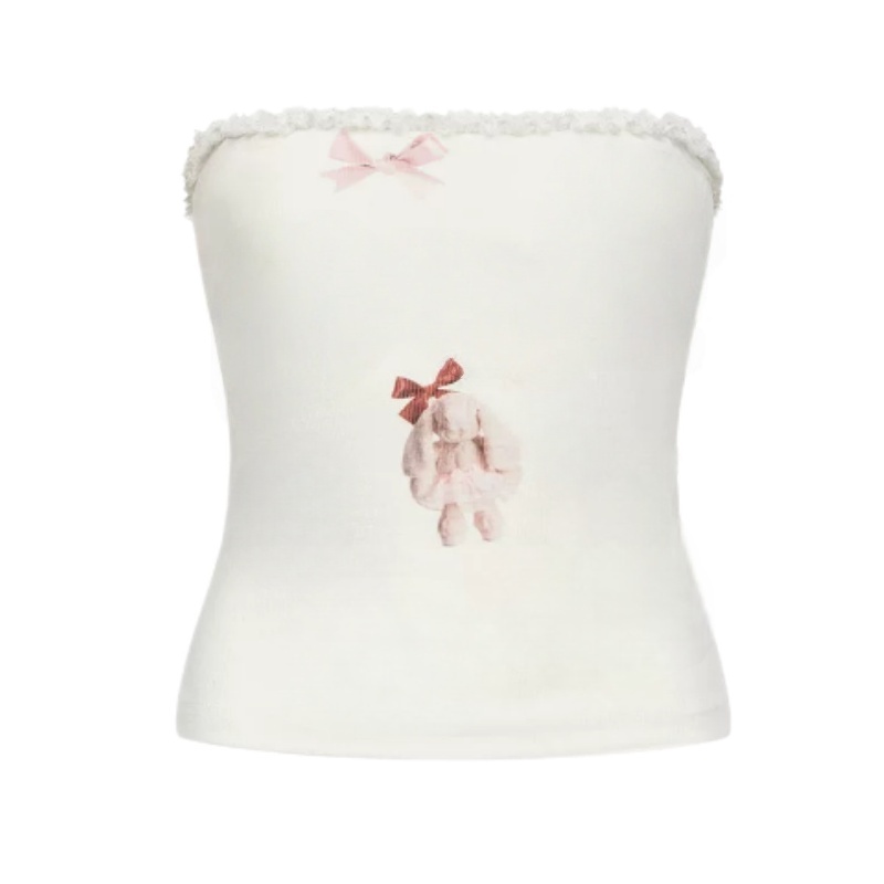 Chic Slim-Fit Strapless Tank Top