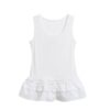 Classic Lace-Trim Tank — White