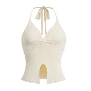 Chic & Stylish V-Neck Tank — Apricot