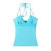 Beaded Halter-Neck Vacation-Style Tank Top